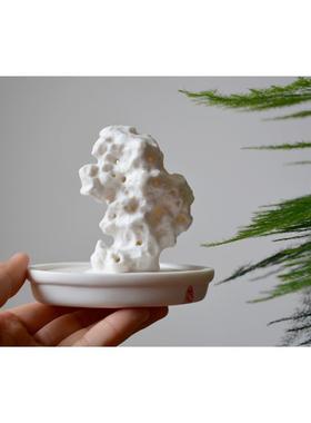 正品新中式创意雕塑陶瓷书装房太石家居桌面湖饰品禅件意摆观山小