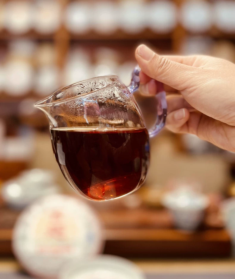 雲南班章大樹普洱茶/熟茶宮廷典藏品雲南猛海七子餅茶357克 普洱茶 BUASHOP普洱老茶