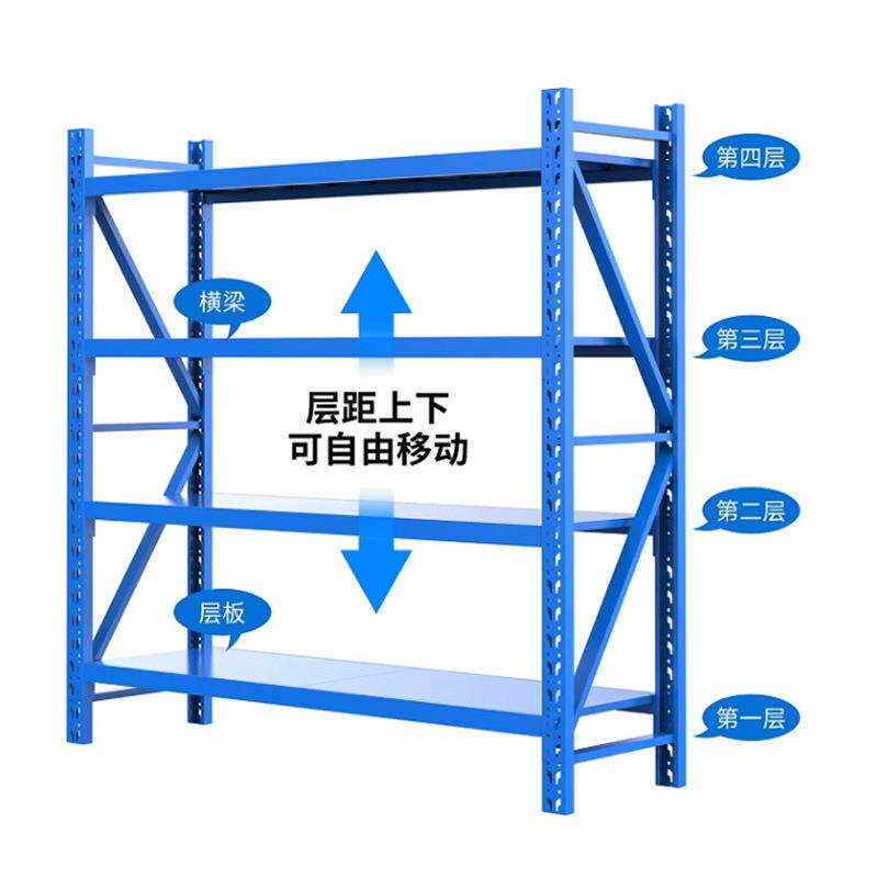 贵阳隔重架型中轻型货架置物架仓储货架子多层分786板横梁型展示