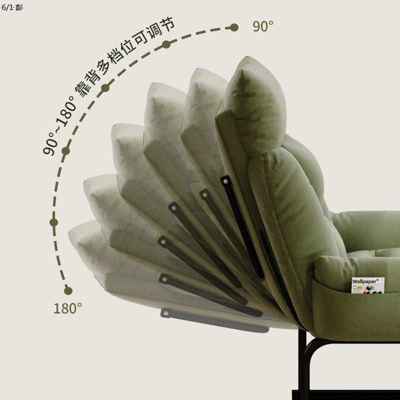 躺椅办公室午休午睡折叠床家用休闲可躺可坐两用电脑椅懒人沙发椅