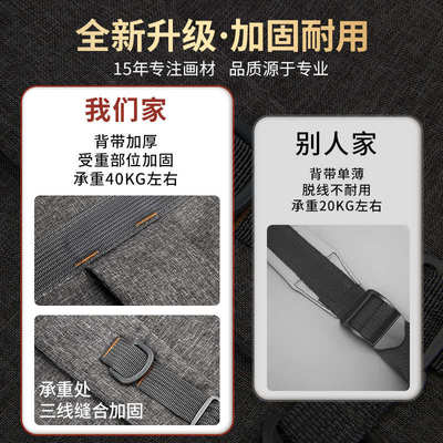泰驰马克Touchmark美术画袋画包背包黑色加厚美术艺考写生美术生