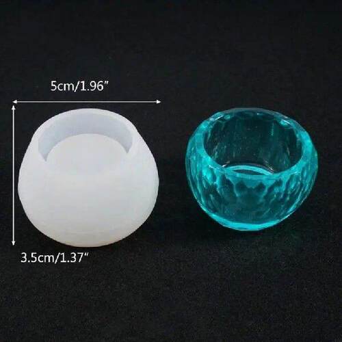 L1EA 3 Pcs Fruit Tray Plate Mould Handmade Round Bowl