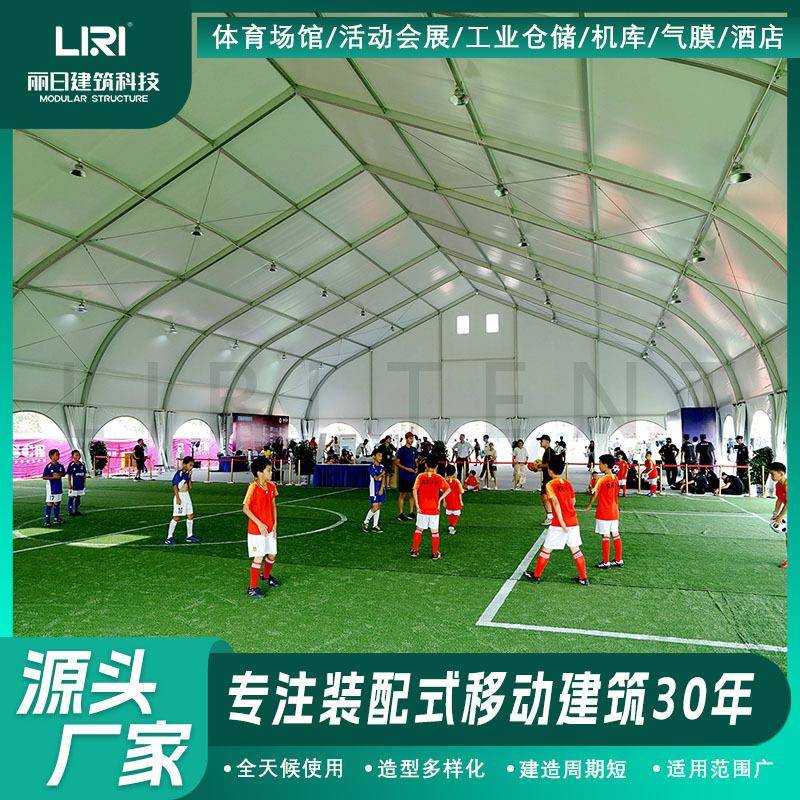 销售大型弯柱篷房室内足球场帐篷桃心形形状可供大型活动体育场
