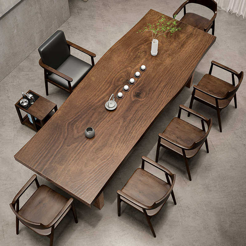 新中式实木茶桌全套家用卧室泡茶桌简约原木大板办公室客厅茶雯沃,住宅家具,家用茶台/茶桌,淘宝优惠券,粉丝福利购,淘宝优惠卷