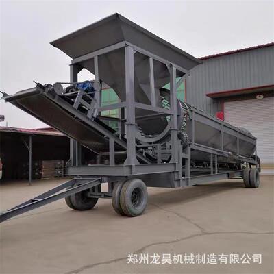 1560震动筛石筛选机无轴滚筒筛沙机大型振动砂石分离机筛砂机