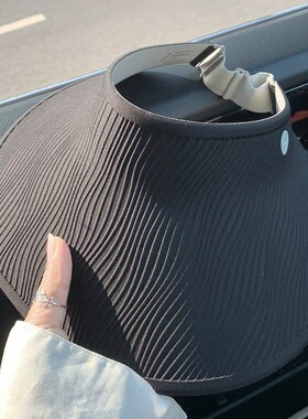 新款可折叠无痕空顶帽夏季防晒帽