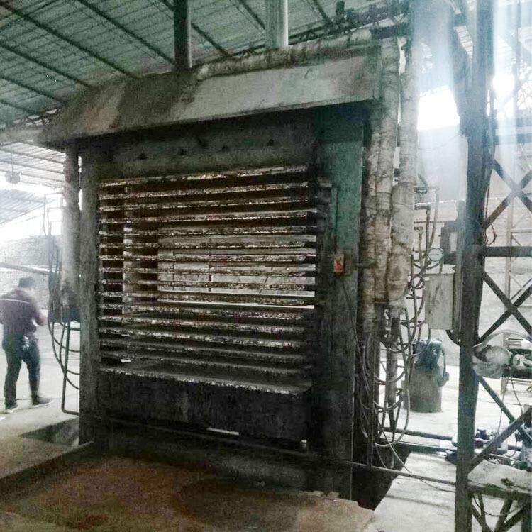 层压机二手小型华成36尺【带不锈钢板升降台】15层木工液压压板机