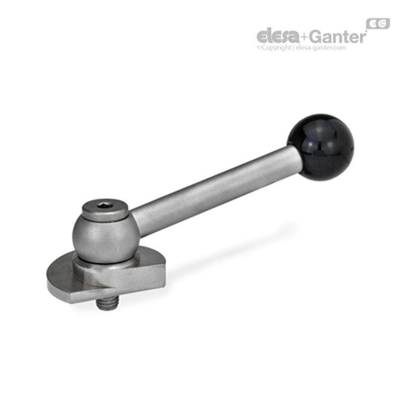 Elesa Ganter伊莉莎冈特 GN 918.6 凸轮式锁紧杆不锈钢 向上夹紧2