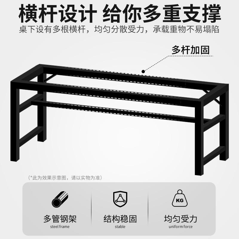 家用桌子长方形简易书桌学生学习双人出租屋电脑桌窄靠墙长条桌子