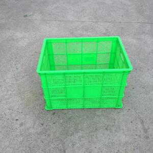 厂销755塑料周转筐 绿色零部件周转框 大号服装筐 颜色生产
