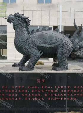 铜赑屃雕塑黄铜瑞兽摆件龙生九子各种铜动物828