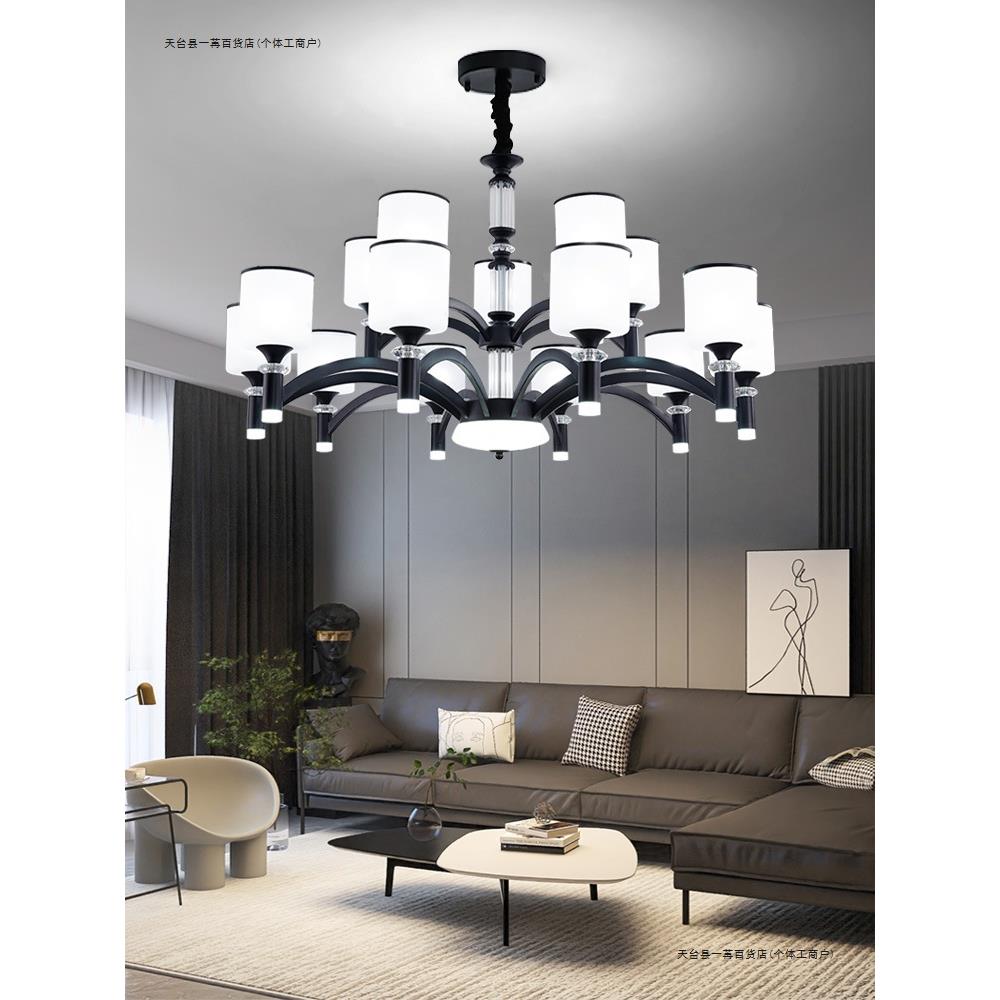 客厅主灯现代简约大气2025年新款网红轻奢卧室高级感中式餐厅吊灯