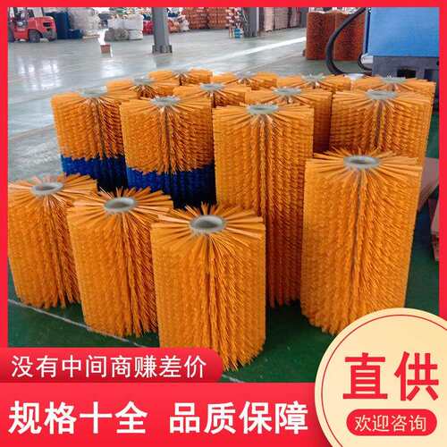 立式牛体刷辊蹭痒硬毛滚刷奶牛按摩刷养殖设备挠痒旋转牛体刷