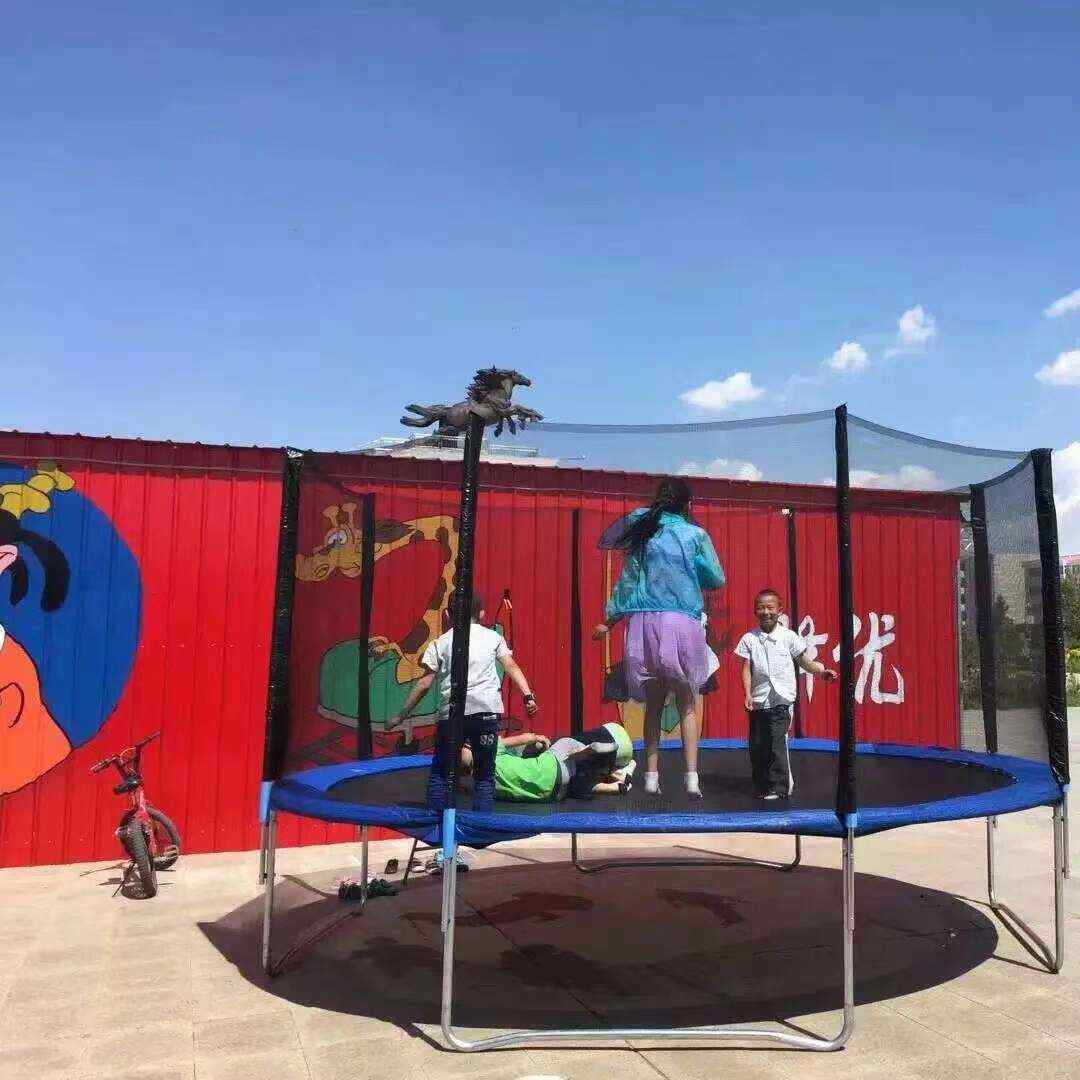 蹦蹦床家用儿童室外幼儿园户外大型游乐设备成人商用弹跳床带护网
