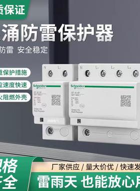 施耐德浪涌保护器IST4P40KA65KA100kaT2级电涌家用保护开关