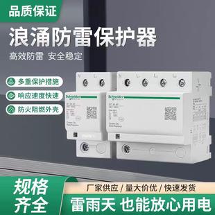 施耐德浪涌保护器IST4P40KA65KA100kaT2级电涌家用保护开关