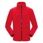 户外运动休闲抓绒衣男女款 加绒保暖摇粒绒衣休闲夹克 春秋款