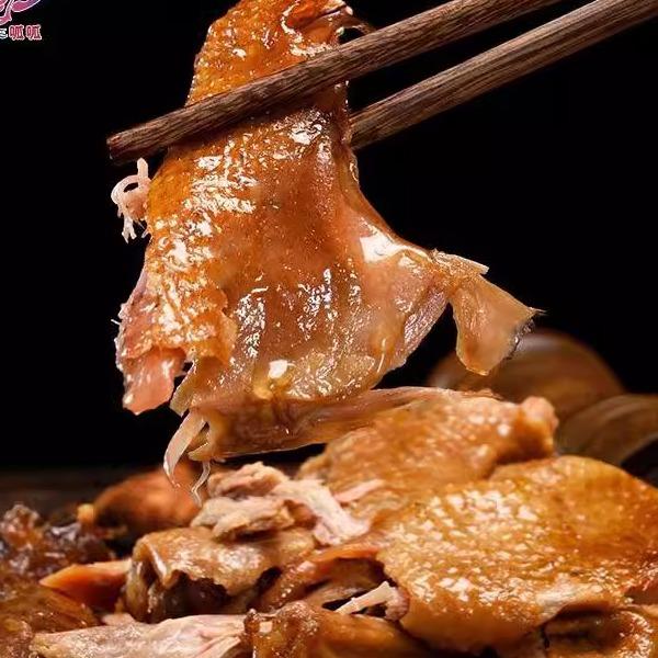 山东滕州张汪板鸭手撕即食鸭子卤味烧鸭整鸭熟食零食枣庄特产3斤
