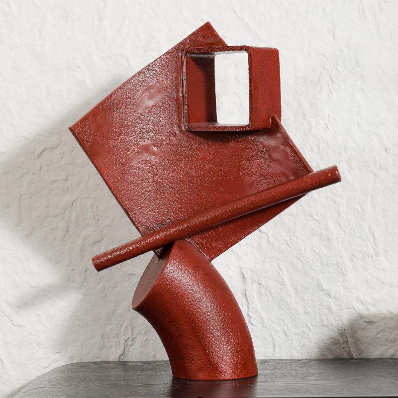 现代抽象雕塑摆件台面软装饰品样板间展厅办公室客厅书房玄关摆设