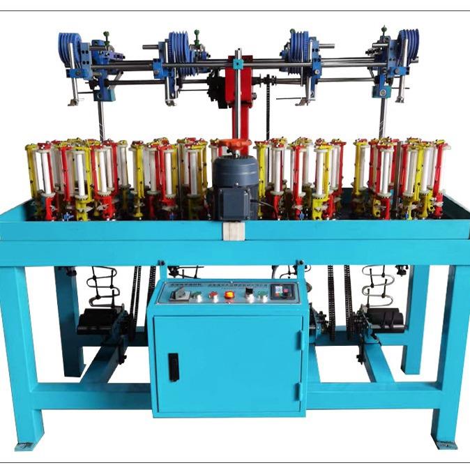 工供直16锭编织90-16-4机带鞋编织机松紧带绳织机厂橡胶包芯绳编