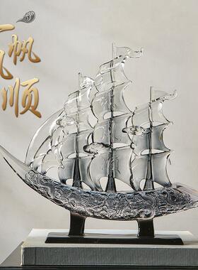 中式一帆风顺新桌面摆件办室公客厅搬电视柜SHBD1706装饰品乔迁家