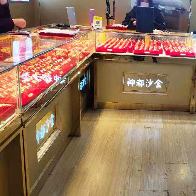 珠宝柜璃台饰展品柜015商场玻展示柜首饰柜蜜蜡示柜