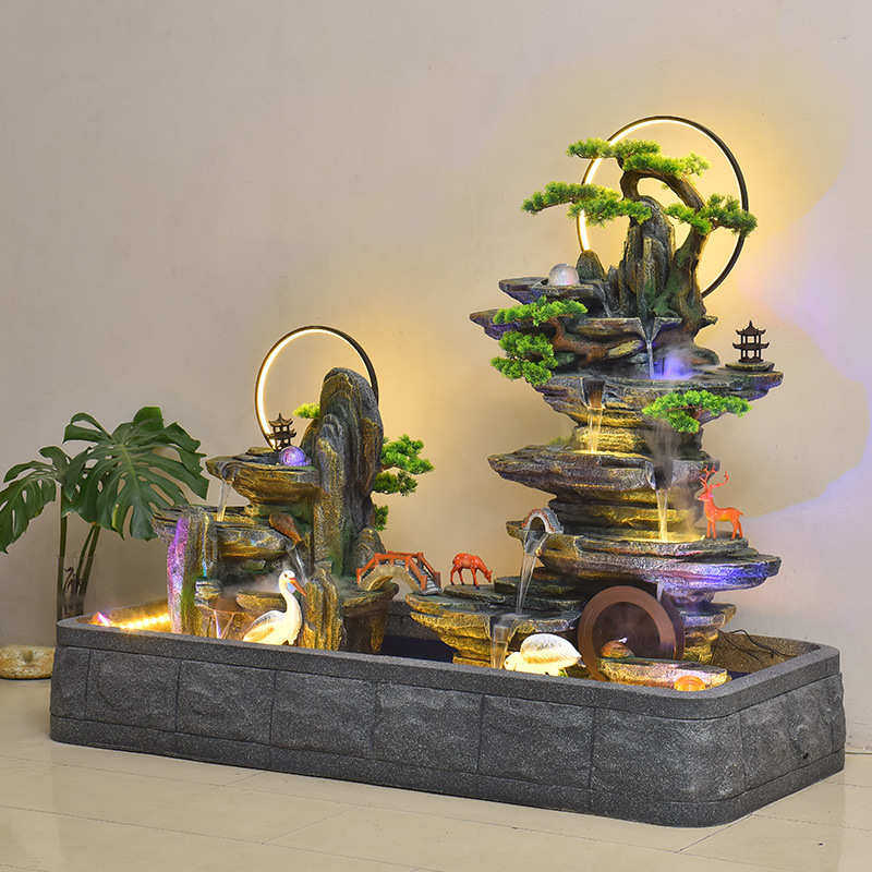 假山循环生财庭院客厅景观鱼缸落地喷泉鱼池大号阳台水景摆件流水,家居饰品,流水摆件,淘宝优惠券,粉丝福利购,淘宝优惠卷