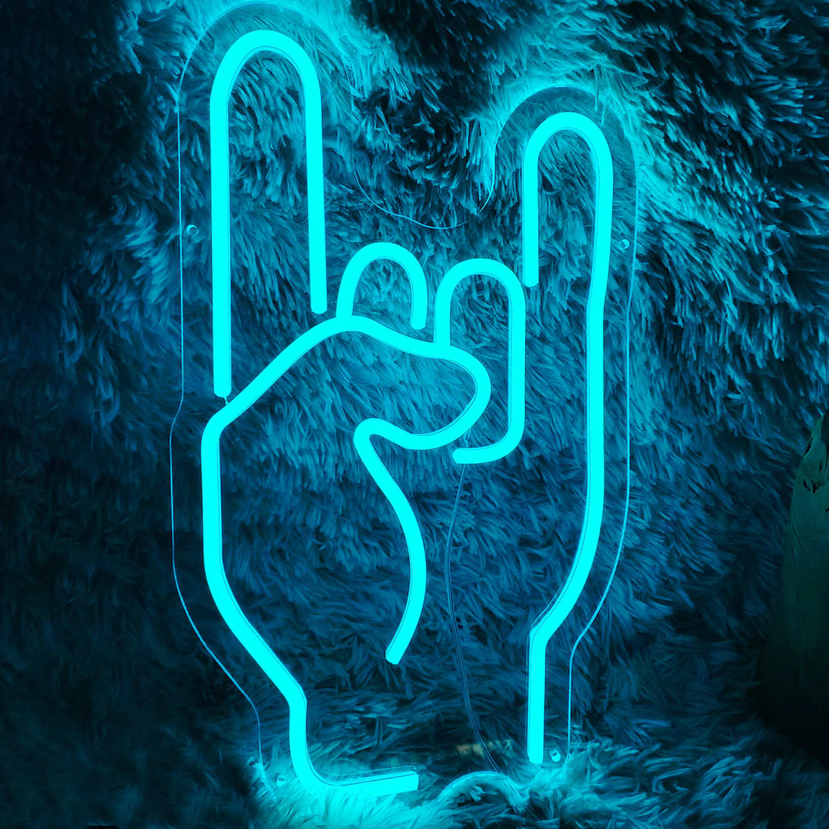 led霓虹灯发光字创意造型DIY手势霓虹灯造型亚克力灯牌制作