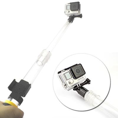 Gopro hero6/5/4/3+伸缩透明自拍杆 浮力棒 带遥控卡槽 gopro配件
