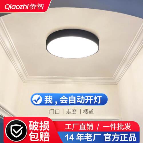 吸顶灯阳台过道走廊家装灯饰中山市侨升照明灯具厂雷达感应灯楼道