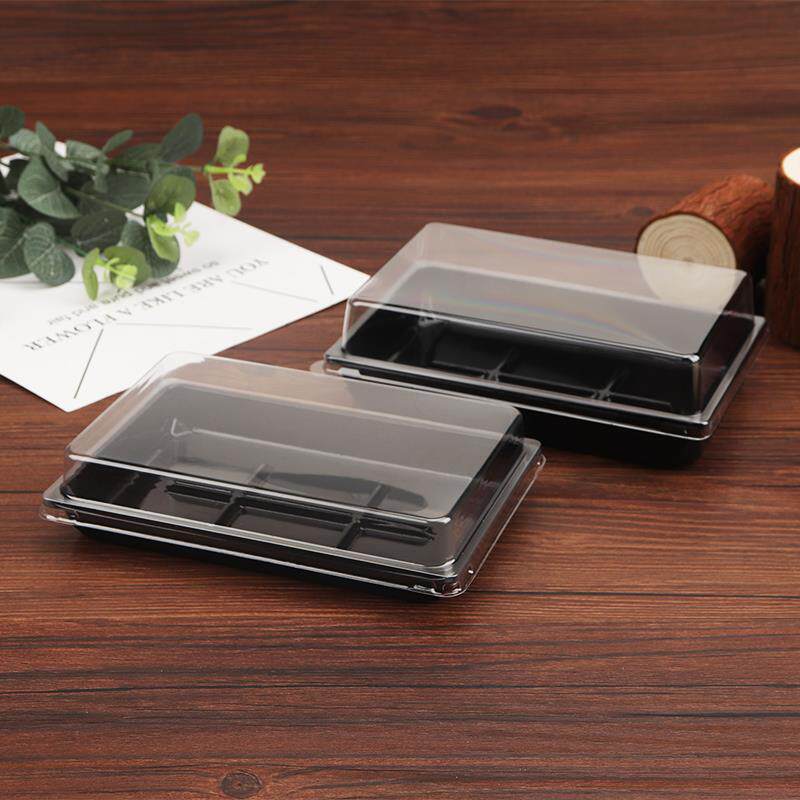 6/六格小奶包蛋糕盒烘焙糕点西点生巧盒慕斯切块泡芙肉松小贝盒子