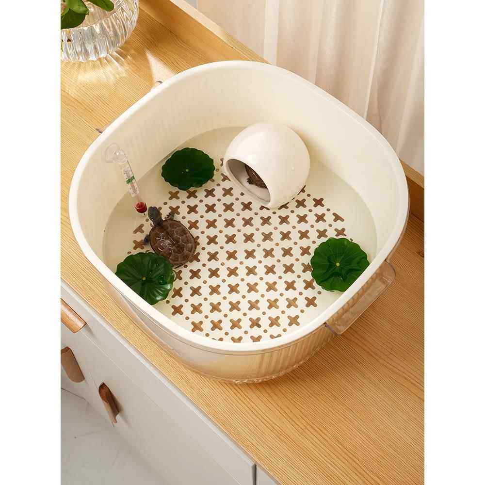 乌龟饲养缸鱼缸家用客厅宿舍桌面造景缸小型巴西龟缸双层换水方便,宠物/宠物食品及用品,桌面缸,淘宝优惠券,粉丝福利购,淘宝优惠卷