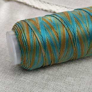 18股段然股线端午节五彩线编绳手链项链龙纹绳玉坠挂绳红绳diy1.0