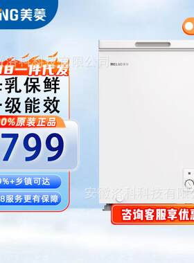 美.菱 一级能效家用保鲜冷藏柜冰柜卧式白色冰箱柜 BC/BD-100DT