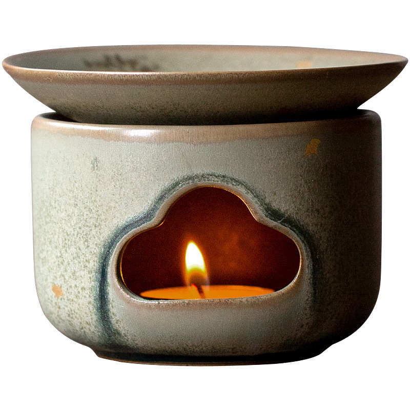 艺盛堂日式复古窑变烤茶炉家用手工陶瓷保温焙茶炉醒茶器茶道配件