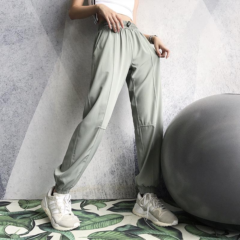 lulu运动瑜伽宽松束脚运动长裤