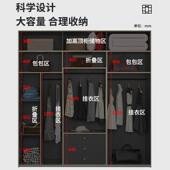 现简约家用卧室储代物茜茜田园衣柜轻奢组顶合四六平开门门到大衣