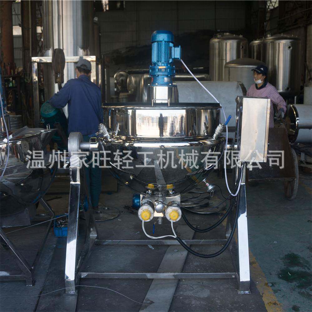 不锈钢电加热可倾斜式移动卤煮夹层锅 商用炒菜锅 炖骨熬汤锅