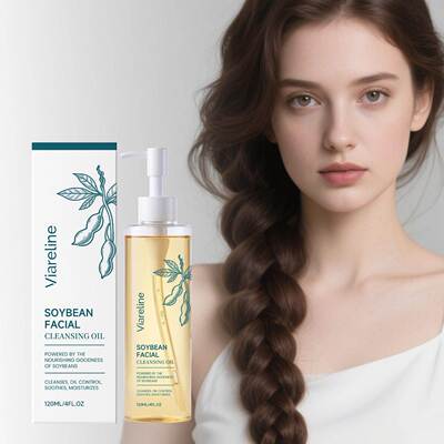 VIARELINE Soybean Cleansing Oil gently cleanses and easily r