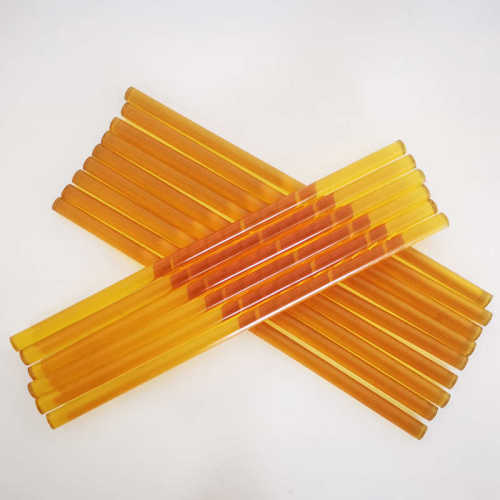 厂家直销UL阻燃热熔胶棒琥铂色聚酰胺热熔胶条 耐高温120℃150℃