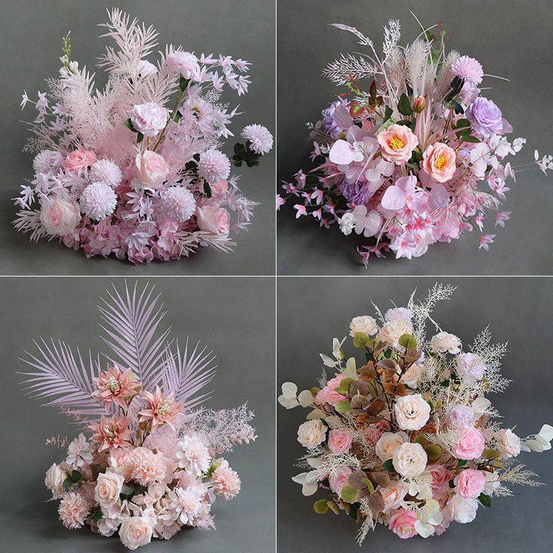 婚庆粉色盆花婚礼花艺路引花花球仿真花排花桌花装饰舞台背景布置,节庆用品/礼品,婚庆绢花,淘宝优惠券,粉丝福利购,淘宝优惠卷