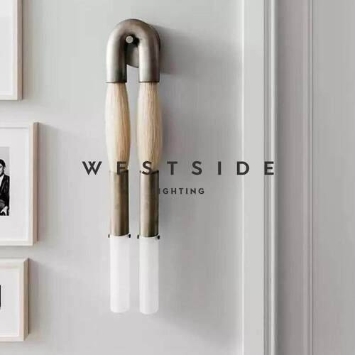 中山工厂直销Westside马毛壁灯后现代轻奢复古设计师酒店客厅卧室