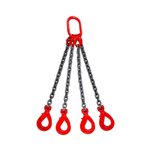 自锁安全钩起重两钩四肢吊装链条吊索具G80锰钢组合安全钩吊索具