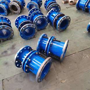 客户订购红色双法兰限位伸缩器 B2F传力式伸缩接头现货发售