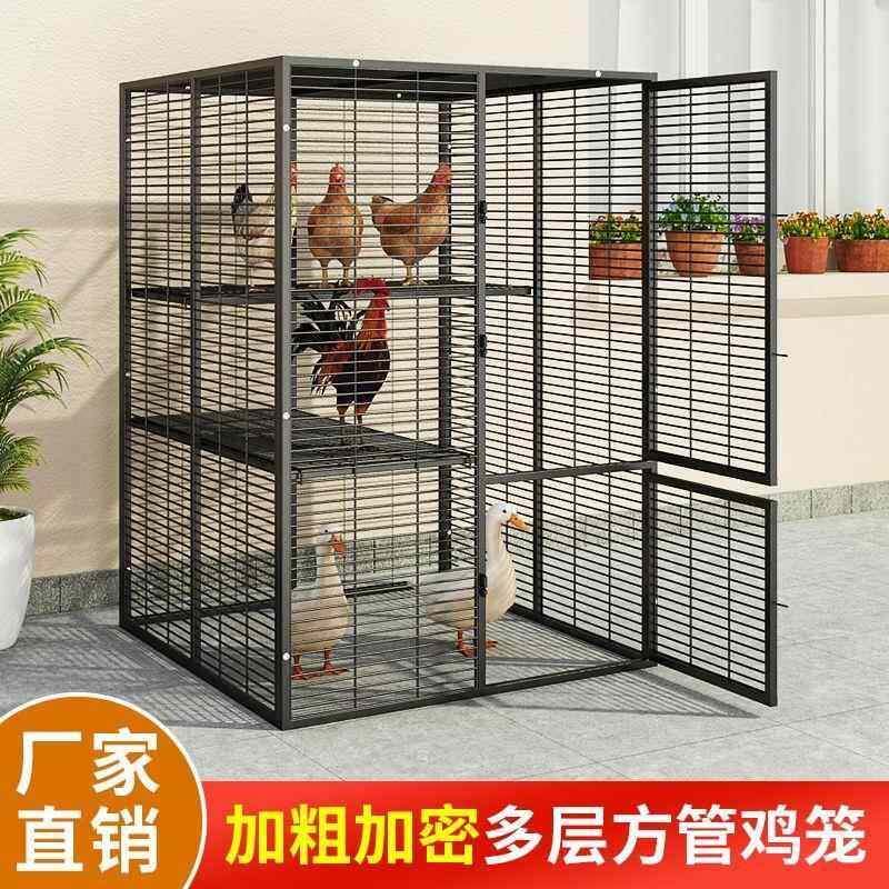 室外养鸡棚家用加粗大号养殖笼折叠鸭笼笼自动滚蛋鸡笼厂家直发