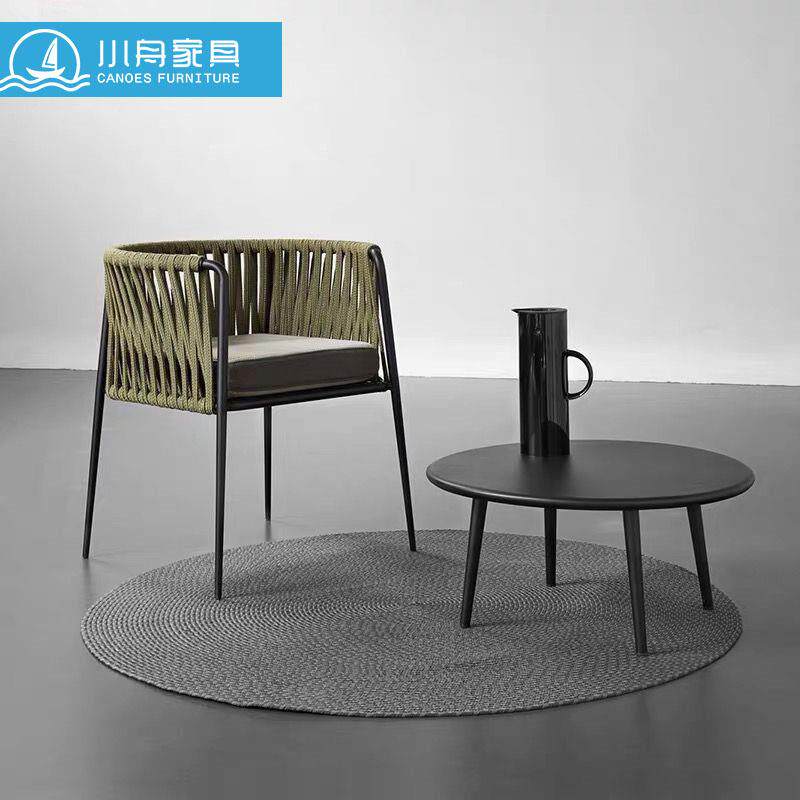 户外桌椅庭院休闲绳编椅子茶几组合露台别墅花园餐厅室外阳台藤椅