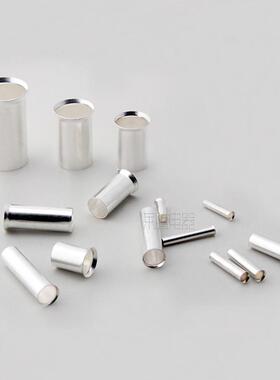 N2头5-16管形裸端GTE铜压接管欧式端子插小铜管针针形铜KLI连接管