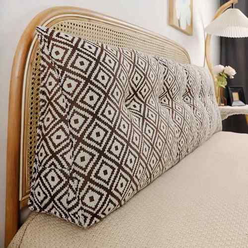现代三角无床头靠垫床上靠枕大靠背榻榻米沙发软包靠背垫床枕抱枕