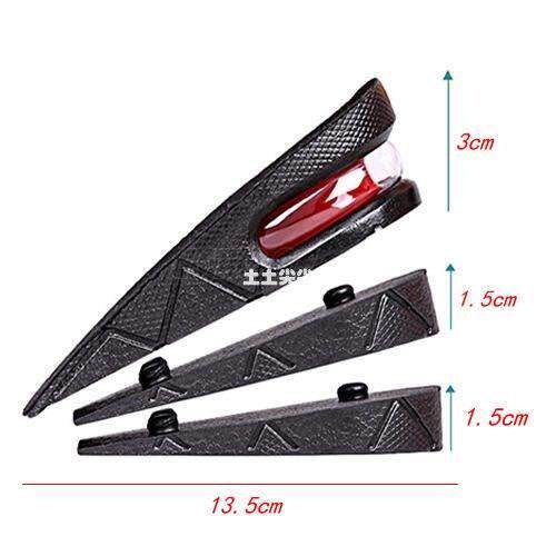 3-layer 6cm height increase insole shoes cushion invisi