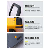 沪鸣搬运宝四管平板车静音手推车轻音重型手推车超市快运货手拉车